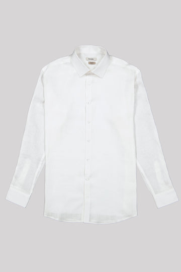 Akumal Ivory Linen Dress Shirt