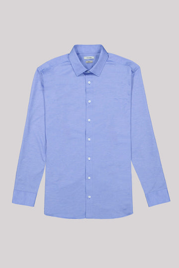 Montebello Celeste Blue Cotton Dress Shirt