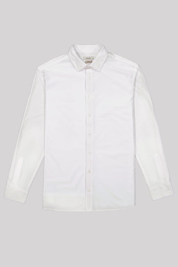 Montebello White Cotton Dress Shirt