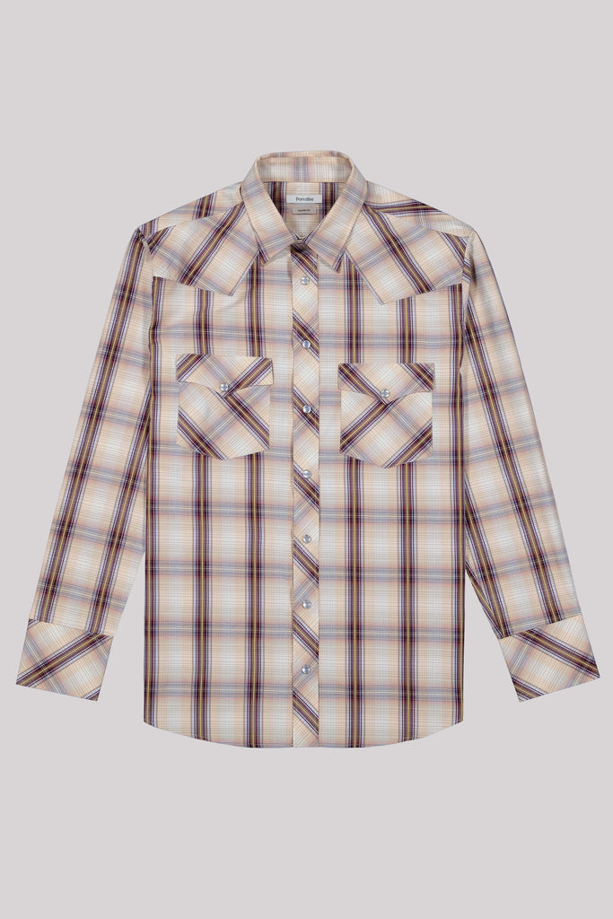 Venustiano Plaid Western style Shirt